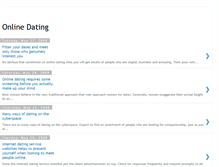 Tablet Screenshot of online-dating-depot.blogspot.com