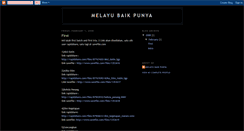 Desktop Screenshot of melayu-baik-punya.blogspot.com