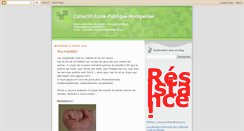 Desktop Screenshot of collectif-ecole-publique-montpellier.blogspot.com