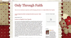 Desktop Screenshot of onlythroughfaith.blogspot.com