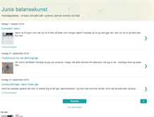 Tablet Screenshot of junisbalansekunst.blogspot.com