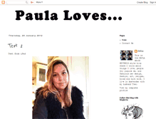 Tablet Screenshot of paulaloves.blogspot.com