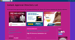 Desktop Screenshot of instantapprovaldirectorylist.blogspot.com