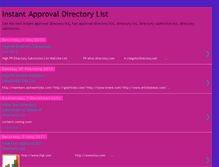 Tablet Screenshot of instantapprovaldirectorylist.blogspot.com