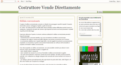 Desktop Screenshot of costruttorevendedirettamente.blogspot.com