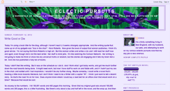 Desktop Screenshot of eclecticpursuits.blogspot.com