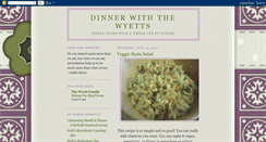 Desktop Screenshot of dinnerwiththewyetts.blogspot.com