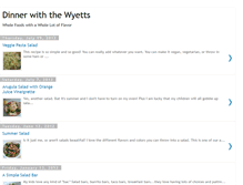 Tablet Screenshot of dinnerwiththewyetts.blogspot.com