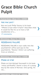 Mobile Screenshot of gracebiblechurchpulpit.blogspot.com