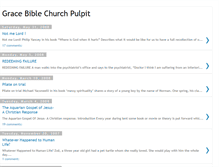 Tablet Screenshot of gracebiblechurchpulpit.blogspot.com