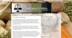 Desktop Screenshot of foodjusticefoundation.blogspot.com