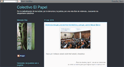 Desktop Screenshot of colectivoelpapel.blogspot.com