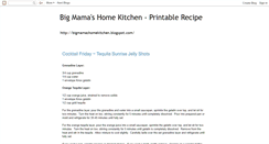 Desktop Screenshot of bigmamashomekitchen-printablerecipes.blogspot.com