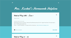 Desktop Screenshot of mrsmkunkel.blogspot.com