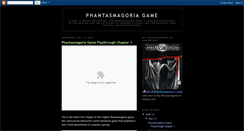 Desktop Screenshot of phantasmagoriagame.blogspot.com