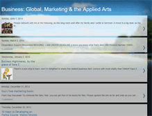 Tablet Screenshot of businessglobalmarketingtheappliedarts.blogspot.com