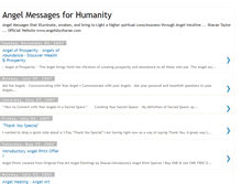 Tablet Screenshot of angelmessagesforhumanity.blogspot.com