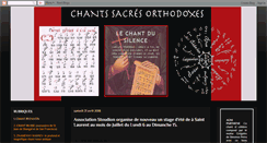 Desktop Screenshot of chants-orthodoxes.blogspot.com