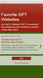 Mobile Screenshot of favoritegptwebsites.blogspot.com