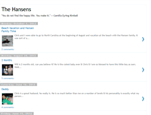 Tablet Screenshot of chrisandnicolehansen.blogspot.com