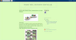 Desktop Screenshot of forohuertoescolar.blogspot.com