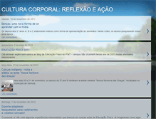 Tablet Screenshot of culturacorporalreflexaoeacao.blogspot.com