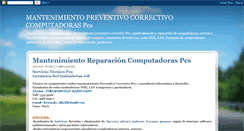 Desktop Screenshot of mantenimientopreventivocorrectivocomp.blogspot.com