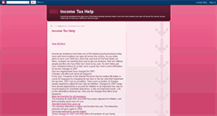 Desktop Screenshot of incometaxshelp.blogspot.com