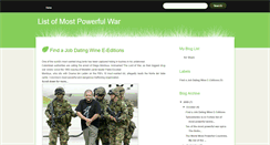 Desktop Screenshot of listofmostpowerfulwar.blogspot.com