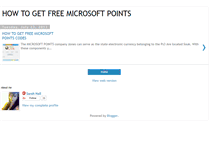 Tablet Screenshot of freegetmicrosoftpoints.blogspot.com