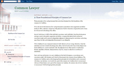 Desktop Screenshot of acommonlawyer.blogspot.com