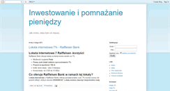 Desktop Screenshot of oszczednosci.blogspot.com