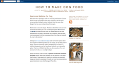 Desktop Screenshot of how-to-make-dog-food.blogspot.com