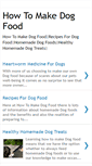 Mobile Screenshot of how-to-make-dog-food.blogspot.com