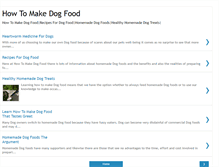Tablet Screenshot of how-to-make-dog-food.blogspot.com