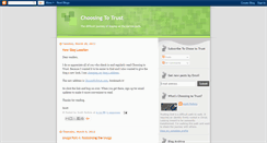 Desktop Screenshot of choosetotrust.blogspot.com