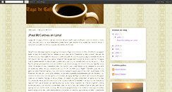 Desktop Screenshot of cafeylibro.blogspot.com