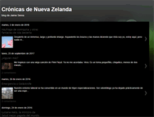 Tablet Screenshot of cronicasdenuevazelanda.blogspot.com
