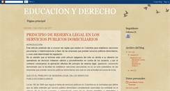 Desktop Screenshot of educacionderechoysociedad.blogspot.com