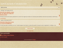 Tablet Screenshot of educacionderechoysociedad.blogspot.com