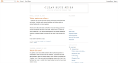 Desktop Screenshot of clearblueskies.blogspot.com