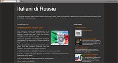 Desktop Screenshot of italianidirussia.blogspot.com