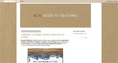 Desktop Screenshot of descritoediciones.blogspot.com