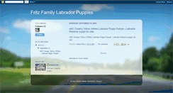 Desktop Screenshot of fritzfamilylabradorpuppies.blogspot.com