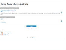 Tablet Screenshot of goingsomewhereaustralia.blogspot.com