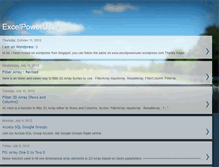 Tablet Screenshot of excelpoweruser.blogspot.com