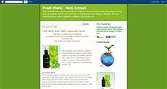 Desktop Screenshot of freshworldnoni.blogspot.com