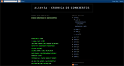 Desktop Screenshot of ezinealianzaconciertos.blogspot.com