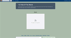 Desktop Screenshot of 123kidsoftheworld.blogspot.com