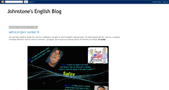 Desktop Screenshot of johnstoneenglishblog.blogspot.com